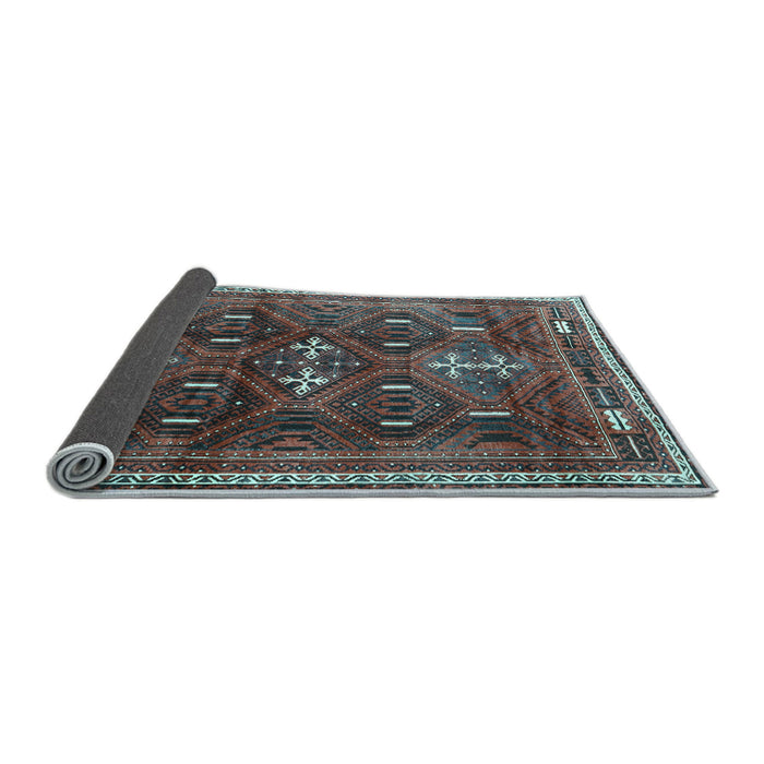 Sideview of Persian Light Blue Traditional Rug, tr3401lblu