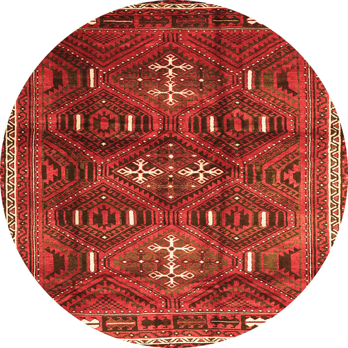 Machine Washable Persian Orange Traditional Area Rugs, wshtr3401org