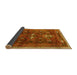 Sideview of Persian Yellow Traditional Rug, tr3401yw