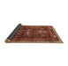 Sideview of Persian Brown Traditional Rug, tr3401brn