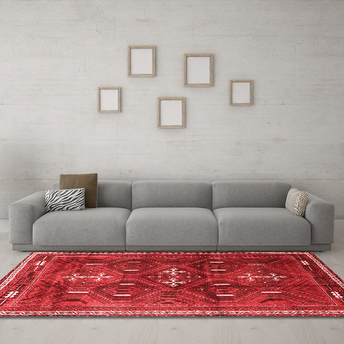 Traditional Red Washable Rugs
