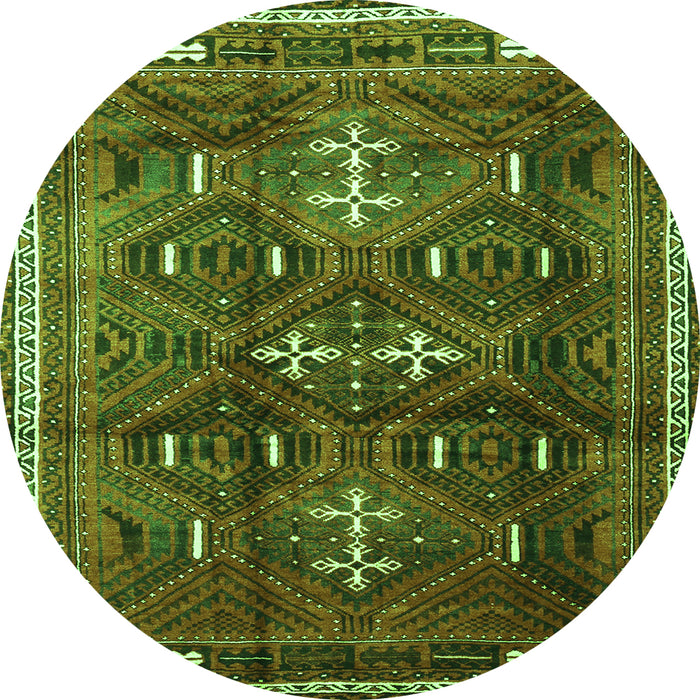 Machine Washable Persian Green Traditional Area Rugs, wshtr3401grn