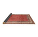 Sideview of Traditional Red Persian Rug, tr3402