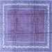 Square Persian Blue Traditional Rug, tr3402blu