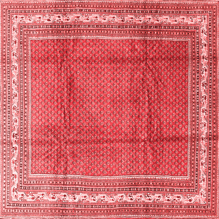 Machine Washable Persian Red Traditional Rug, wshtr3402red