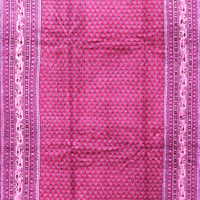 Machine Washable Persian Pink Traditional Rug, wshtr3402pnk