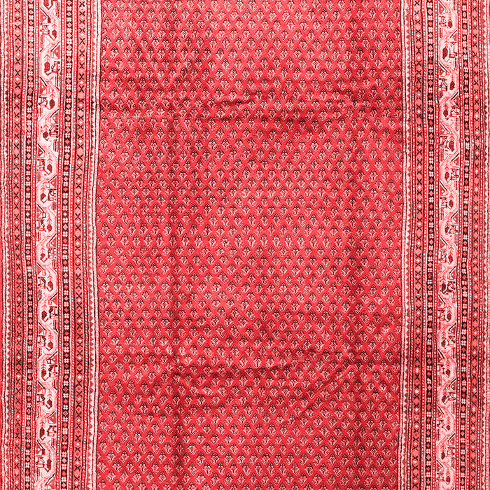 Machine Washable Persian Red Traditional Rug, wshtr3402red