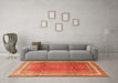 Machine Washable Persian Orange Traditional Area Rugs in a Living Room, wshtr3402org