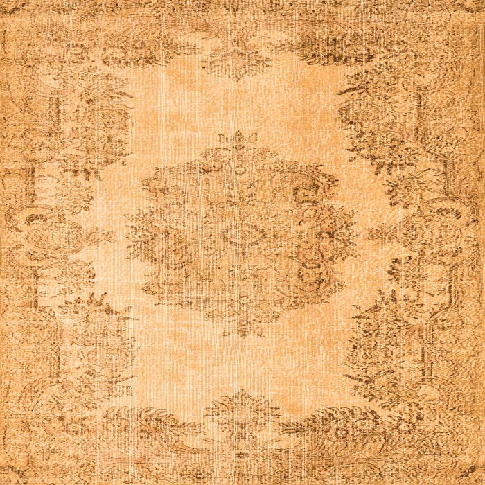 Serging Thickness of Persian Orange Traditional Rug, tr3403org