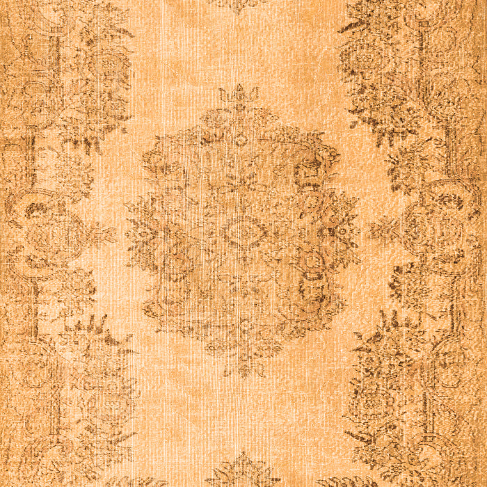 Serging Thickness of Machine Washable Persian Orange Traditional Area Rugs, wshtr3403org