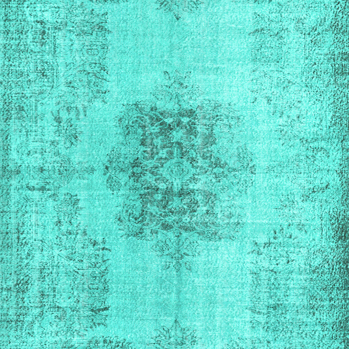 Machine Washable Persian Turquoise Traditional Area Rugs, wshtr3404turq