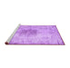 Sideview of Machine Washable Persian Purple Traditional Area Rugs, wshtr3404pur