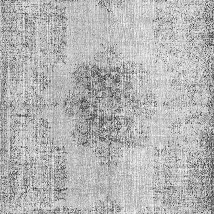 Serging Thickness of Machine Washable Persian Gray Traditional Rug, wshtr3404gry