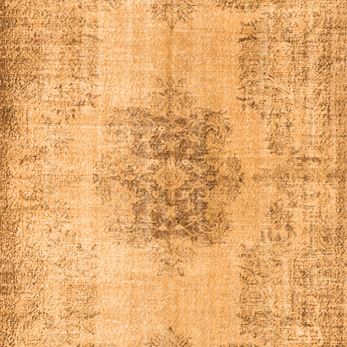 Serging Thickness of Machine Washable Persian Orange Traditional Area Rugs, wshtr3404org