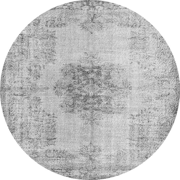 Machine Washable Persian Gray Traditional Rug, wshtr3404gry