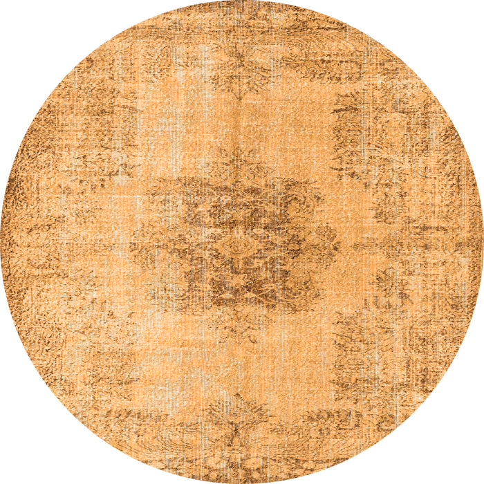 Machine Washable Persian Orange Traditional Area Rugs, wshtr3404org