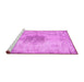 Sideview of Machine Washable Persian Pink Traditional Rug, wshtr3404pnk