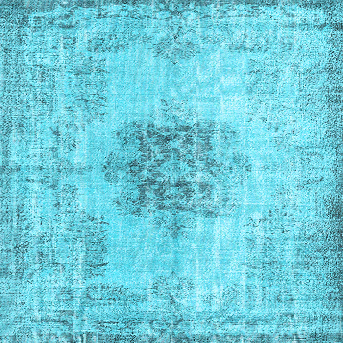 Square Persian Light Blue Traditional Rug, tr3404lblu