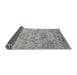 Sideview of Traditional Silver Gray Persian Rug, tr3405