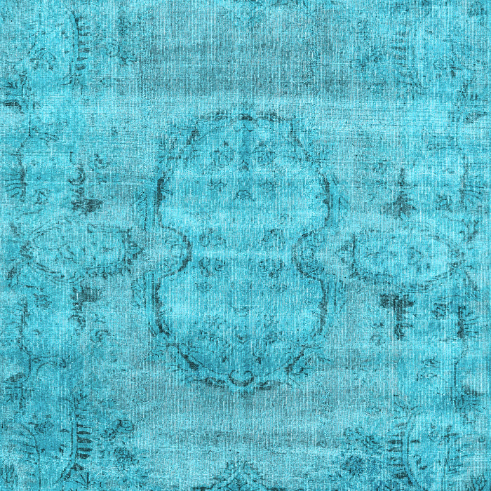 Machine Washable Persian Light Blue Traditional Rug, wshtr3405lblu