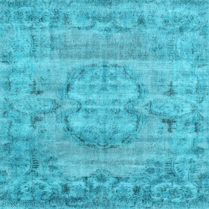 Square Persian Light Blue Traditional Rug, tr3405lblu