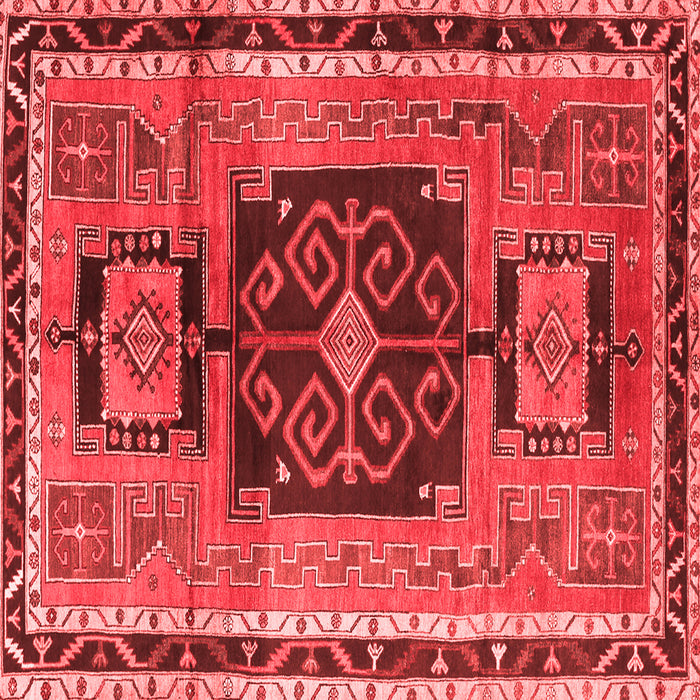 Machine Washable Persian Red Traditional Rug, wshtr3406red