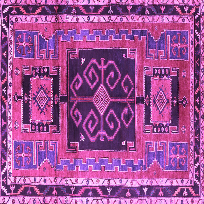 Square Persian Purple Traditional Rug, tr3406pur