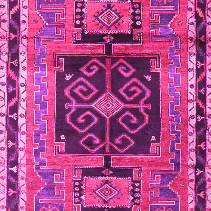 Machine Washable Persian Pink Traditional Rug, wshtr3406pnk