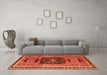 Machine Washable Persian Orange Traditional Area Rugs in a Living Room, wshtr3406org