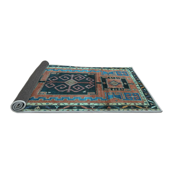 Sideview of Persian Light Blue Traditional Rug, tr3406lblu