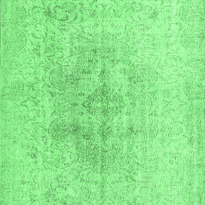 Machine Washable Persian Emerald Green Traditional Area Rugs, wshtr3407emgrn