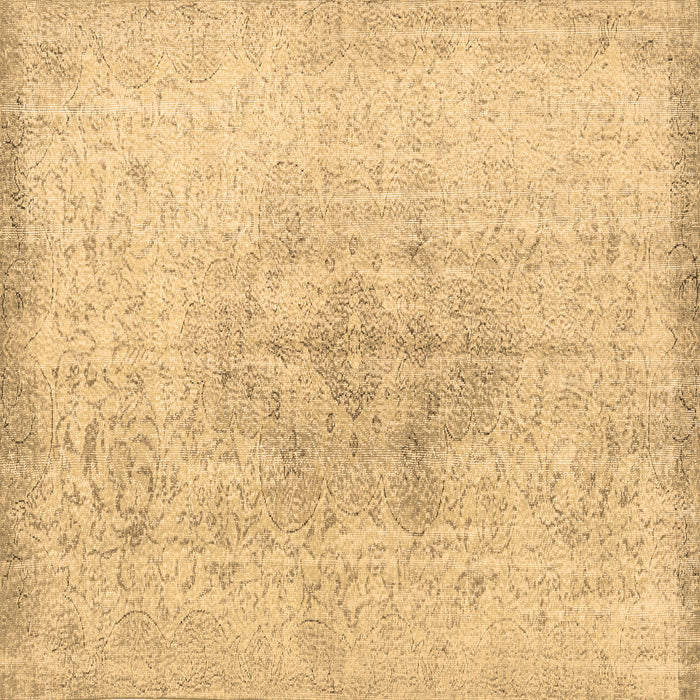 Square Machine Washable Persian Brown Traditional Rug, wshtr3407brn