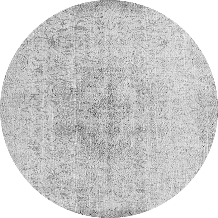 Square Persian Gray Traditional Rug, tr3407gry