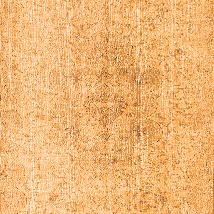 Serging Thickness of Machine Washable Persian Orange Traditional Area Rugs, wshtr3407org