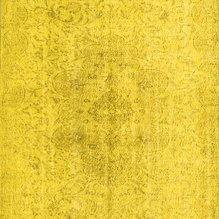 Machine Washable Persian Yellow Traditional Rug, wshtr3407yw