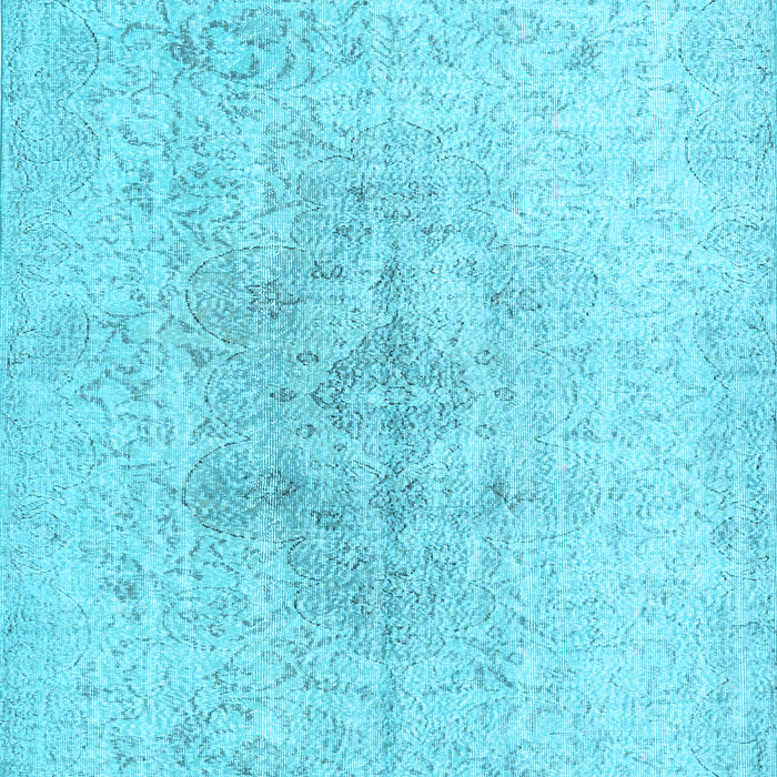 Machine Washable Persian Light Blue Traditional Rug, wshtr3407lblu
