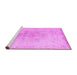 Sideview of Machine Washable Persian Pink Traditional Rug, wshtr3407pnk