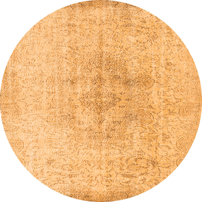 Square Persian Orange Traditional Rug, tr3407org