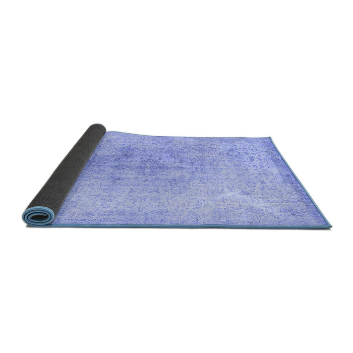Sideview of Persian Blue Traditional Rug, tr3407blu