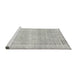 Sideview of Machine Washable Traditional Dark Gray Rug, wshtr3408