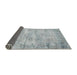 Sideview of Traditional Silver Gray Persian Rug, tr3409