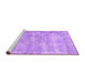 Sideview of Machine Washable Persian Purple Traditional Area Rugs, wshtr3409pur