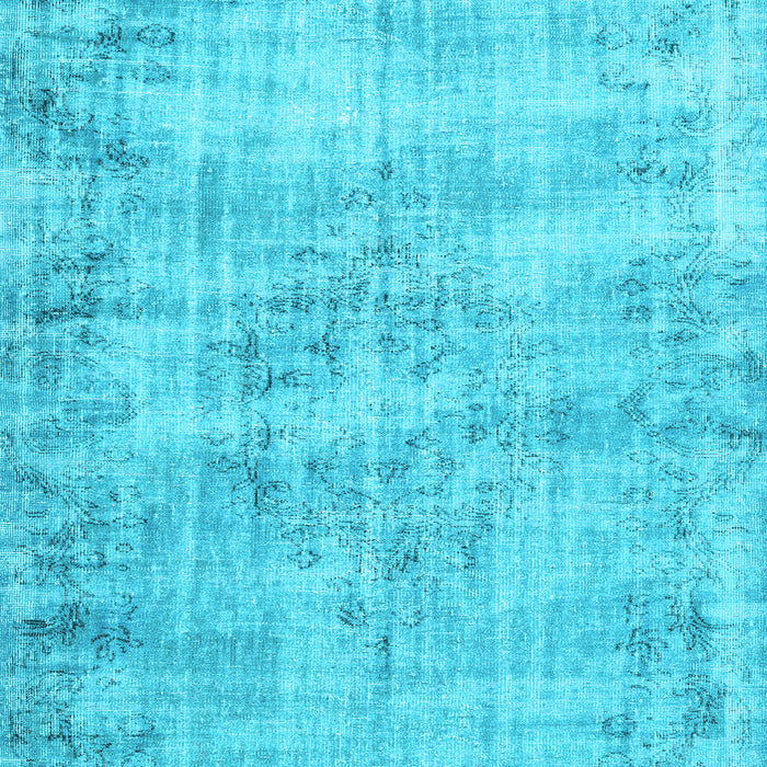 Machine Washable Persian Light Blue Traditional Rug, wshtr3409lblu