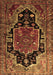 Machine Washable Persian Brown Traditional Rug, wshtr340brn