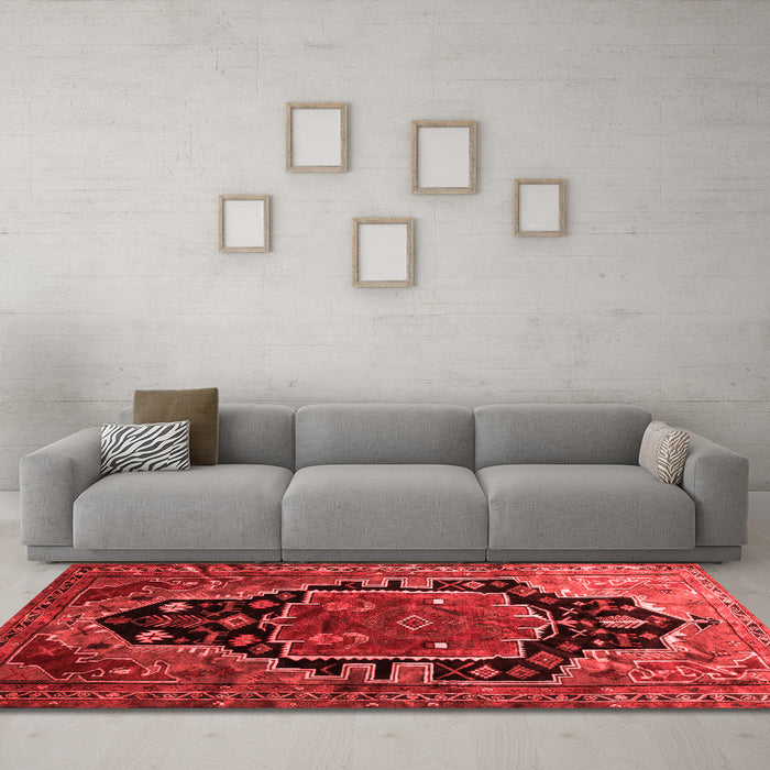Traditional Red Washable Rugs
