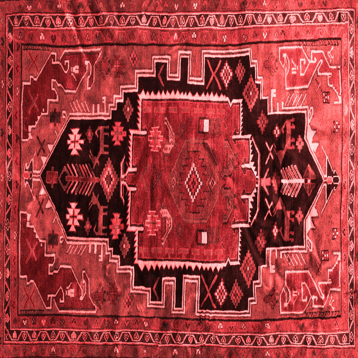 Machine Washable Persian Red Traditional Rug, wshtr340red
