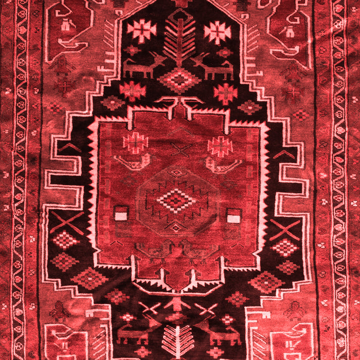 Machine Washable Persian Red Traditional Rug, wshtr340red