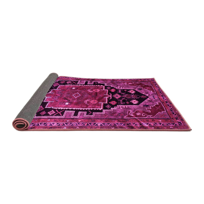 Sideview of Persian Pink Traditional Rug, tr340pnk
