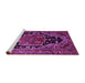 Sideview of Machine Washable Persian Purple Traditional Area Rugs, wshtr340pur