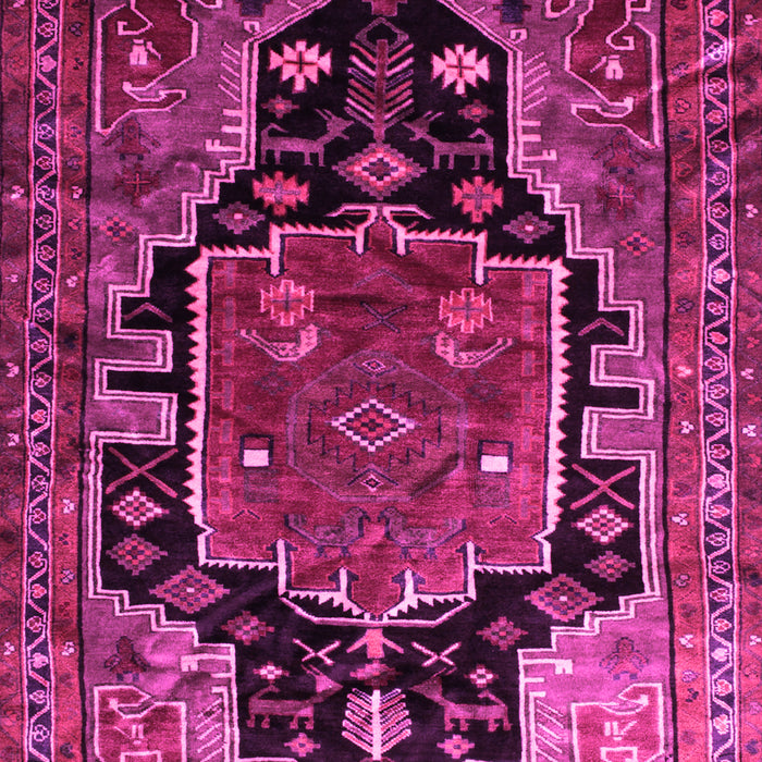 Machine Washable Persian Pink Traditional Rug, wshtr340pnk